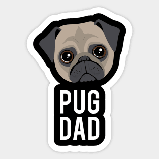 Pug Dad Sticker